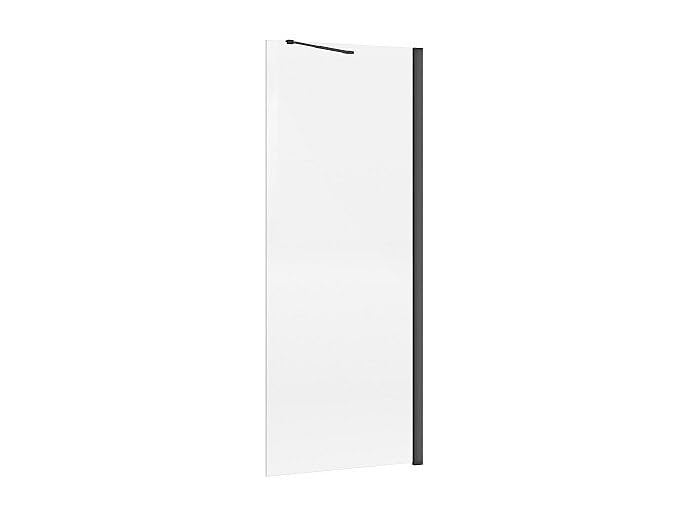 Vente-unique - Paroi de douche à l'italienne - Noir mat - Verre 5 mm - 80x200 cm - DAREN