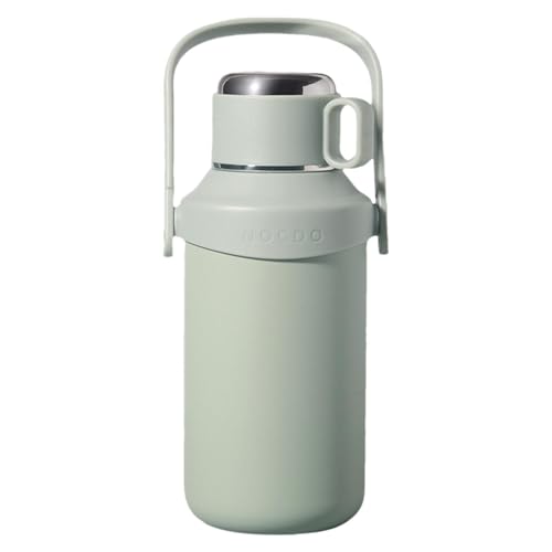 Botella de agua aislada - Botella de vacío de doble pared, jarra térmica aislada | Botella de bebida aislada de acero inoxidable con colector de asa, botella portátil al vacío en Doubl