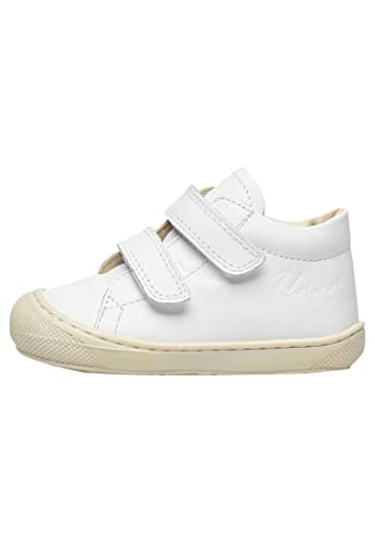 Naturino Cocoon VL-Zapatos de Piel para Primeros Pasos, Blanco 24