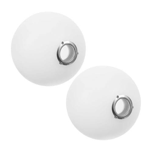HOLIDYOYO Abat-Jour Globe en Verre Incassable G9 100 MM Lot de 2 Éclairage pour Lustre Applique Murale Lampadaire Sécurisé Solide