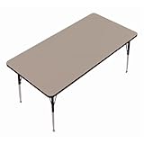 1.25 in. High Pressure Top Round Activity Tables Savannah Sand - 36 in.