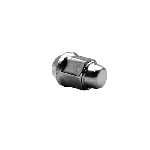 Image of 16pcs Chrome M12x1.5 Closed End Bulge Acorn Lug Nuts, 1.4 inch Length Cone Seat 19mm Hex