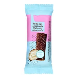 Rollo con sabor nata Hacendado 42 g aprox. Pack 10