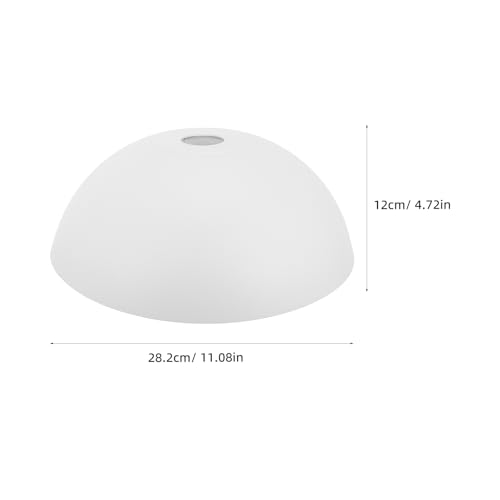 Image of ABOOFAN Plastic Lampshade 11.10 Inch Dome Design Ceiling Lamp Shade Replacement Cover Soft Light Diffuser for Home Wall and Ceiling Fixtures