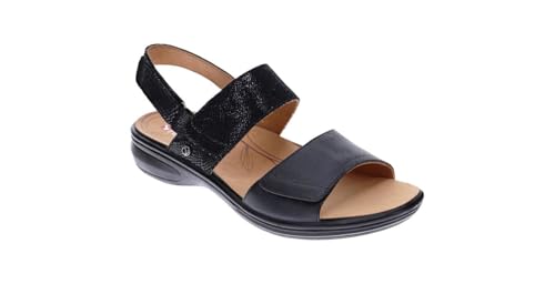 Revere Como Women’s Sandals with Back Strap - Premium Leather, Adjustable Fit, Orthotic-Friendly, Shock-Absorbing - Stylish & Comfortable for Travel & Daily Wear