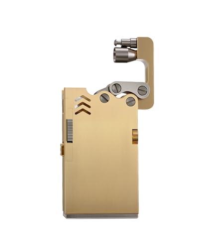 Encendedor Thorens clásico recargable de bronce dorado miniatura 2