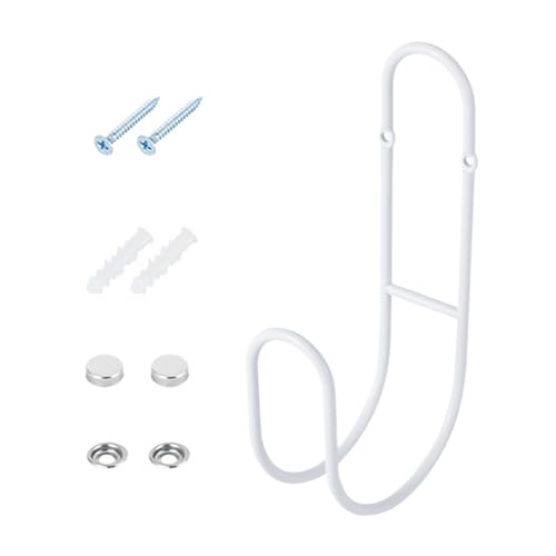 Soportes de manguera de agua para exteriores, de metal resistente, montaje en pared, colgador de manguera de agua para exteriores, para garaje, patio, valla, casa, piscina, cables de extensión