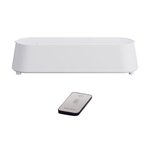 predolo Difusor de Aroma de Llama, humidificador de Llama, Chimenea simulada, humidificador de Aire silencioso, difusor de Aceite Esencial para decoración de, Blanco