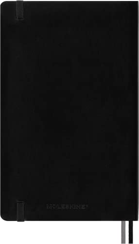 Moleskine Classic Expanded Notebook, Soft Cover, Large (5" X 8.25") Ruled/Lined, Black, 400 Pages #TOP2