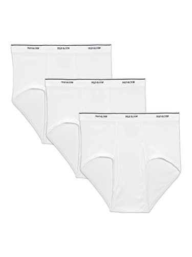 Fruit of the Loom mens Big and Tall Tag-free & Undershirts briefs underwear, Big Man - White Brief 3 Pack, 5X-Large US - image 1