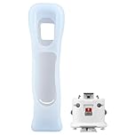 OSTENT Motionplus Motion Plus + Silicone Case Compatible for Nintendo Wii Remote Controller Game Color White