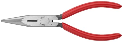 KNIPEX - 25 01 160 Tools - Long Nose Pliers With Cutter (2501160), 6-1/4 inches
