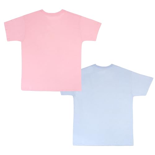 Peppa Pig Girls Graphic Tees Short Sleeve T Shirts Girls Fashion T Shirt 2 Pack Girls Tops Clothing2