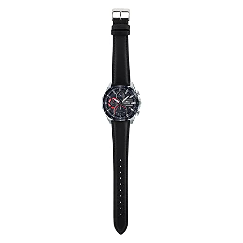 Casio Edifice EQS-940BL-1AVUDF Black Analog Dial Black Leather Band Men's Watch Solar Powered Chronograph ED549 - Image 5