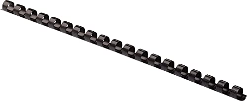 Image of Fellowes Plastic Binding Combs, Round Back, 5 /16 Inches, 40 Sheets, Black, 100-Pack (52507)