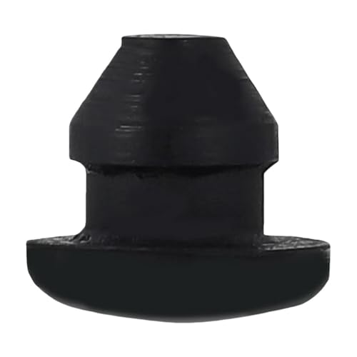 Bouchon d'extrémité d'obturation 4mm silicone noir 10pcs - 2