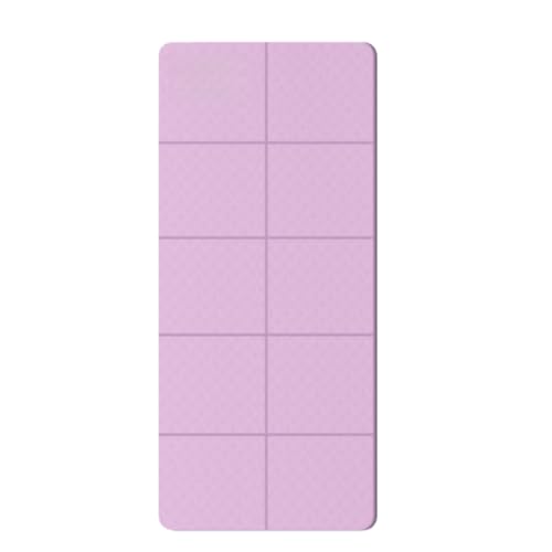 Ziqiangbuxi ヨガマット 10MM 厚め 折りたたみ TPE素材 軽量 体積が小さい 収納袋付き 携帯に便利 両面滑り止め 柔らかい 防水 で清潔にしやすい インドアスポーツ ィットネス ヨガピラティスストレッチフ (61p*185p*6mm,C