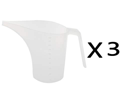 Funnel Pitcher Measure Fill for soap Cakes making, 1 Liter 1000ml 1000cc 34oz