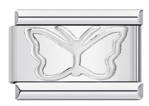 Pulseras modulares Mon & Sons eslabones de plata italiana de 9 mm ideales para regalar detalles 6