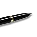 Parker 51 Fountain Pen | Deluxe Black Barrel with Gold Trim | Fine 18k Gold Nib with Black Ink Cartridge | Gift Box