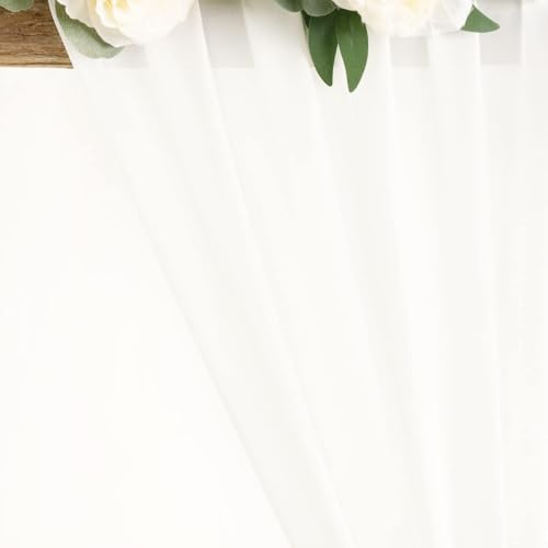 Luxurious Ivory Chiffon Fabric by the Yard - 10 Yards of 60" Wide Sheer Draping Material for Elegant Wedding Arches and Party Decor 8 Luxurious Ivory Chiffon Fabric by the Yard - 10 Yards of 60" Wide Sheer Draping Material for Elegant Wedding Arches and Party Decor - Image 7