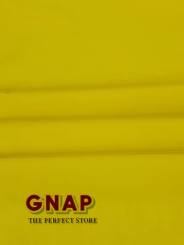 Image of Cotton Lining Cloth 2.5 Meter| for Kurta| Womens Dresses |Inside Materials |Stiching Material (Yellow)