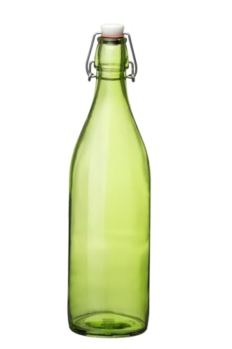 Bormioli Rocco Giara Clear Glass Bottle With Stopper, 33 3/4 oz.