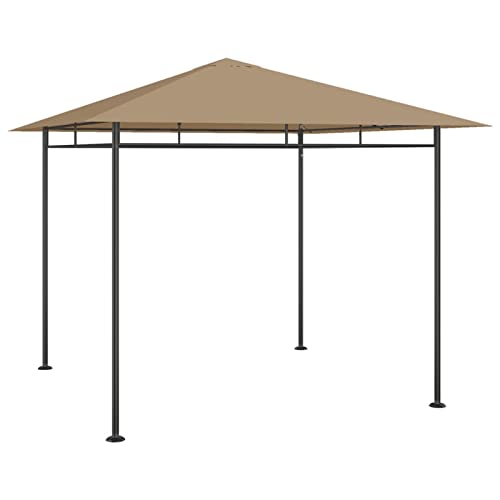 Tidyard Gazebo Pergola da Esterno con Struttura in Acciaio e Tessuto,3x3x2,7 m,4x3x2,7 m,Padiglione da Giardino con Struttura in Acciaio,Gazebo Padiglione con Struttura in Acciaio