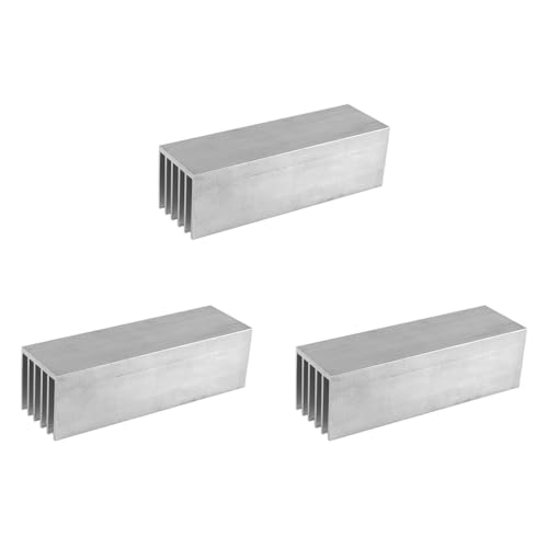 3X Dissipatore di 100X30X30MM Amplificatore di Potenza Modulo Radiatore per di Raffreddamento alluminio