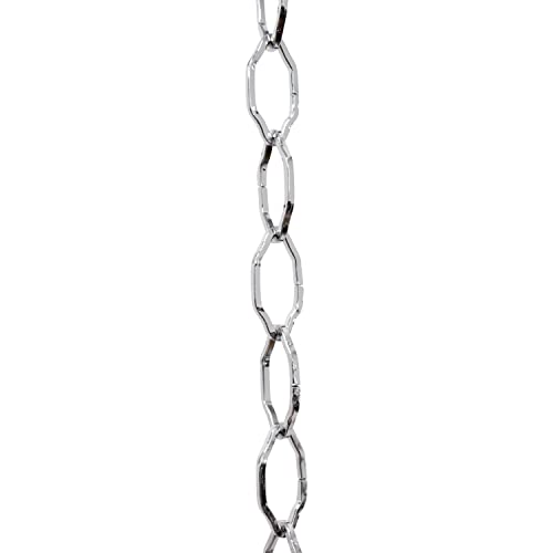 Image of RCH Hardware CH-S57-30-PC Steel Chandelier Chain, Polished Chrome (1 Foot)