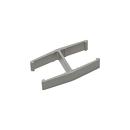 Basyx QC180GY Versé Quick Connect 180° Connecting Hardware, Gray, 2/Pack