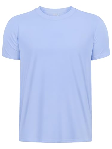 Image of Boys Neon Shirts Dry Fit Athletic T Shirts UPF 50+ Performance Cooling Shirt Short Sleeve Rash Guard Kids Top for Boys Girls