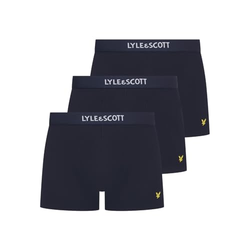 Bóxers Lyle & Scott Devon de algodón suave con elástico firme en pack múltiple XL