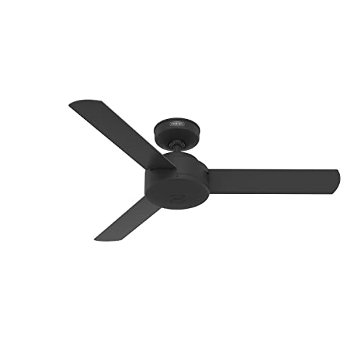 Image of Hunter Presto, Indoor, Ceiling Fan, No Light, Modern, 44 inch, Matte Black