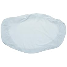 Kushies Organic Jersey Bassinet Fitted Sheet, Light Blue