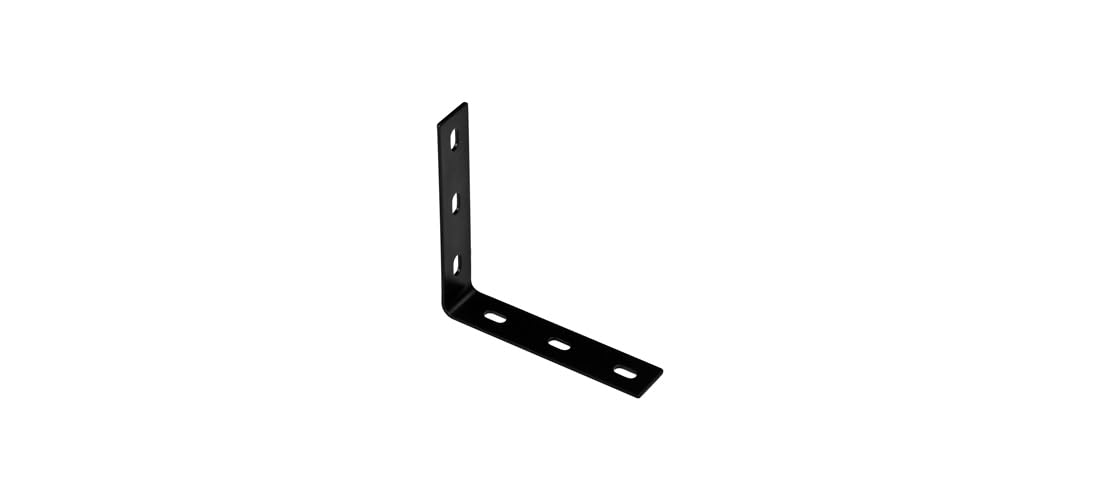 NATIONAL MFG/SPECTRUM BRANDS HHI - Corner Brace, Black Steel, 7.1-In.