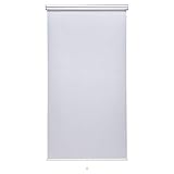 Amazon Basics Verdunkelungsrollo ohne Zugkette, ohne Bohren, 100 x 160 cm, Weiß