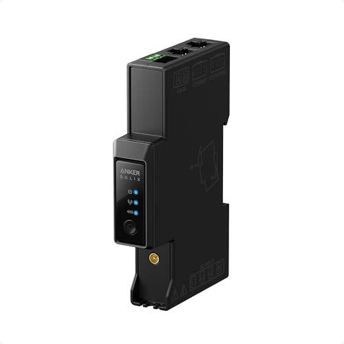 Anker SOLIX Smart Meter Gen 2 (Dreiphasig) WLAN Bluetooth RS-485 10 Jahre Lebensdauer 2 Jahre Garantie 1 Watt Messgenauigkeit Reaktionszeit in Sekunden Echtzeitüberwachung Energieeinsparung