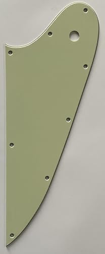 For Fit Gibson Firebird スタイル ギターピックガード (3層ビンテージグリーン)