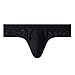 JOCKMAIL Jockstrap Athletic Supporters Bikini Underwear for Men Jock Strap Male Underwear for Gym Sport Black