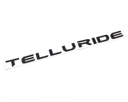 Image of 3PCS Matte Black Replacement Front Rear Emblems for 2022-2025 Telluride (Matte Black)