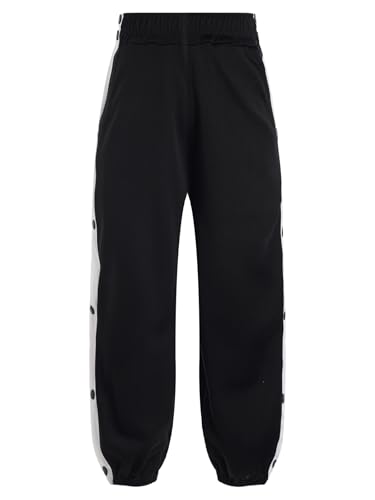Boys Post Surgery Pants Tear Away Button Trousers Kids Basketball Track Bottom Jogging Pants Gym Activewear
