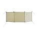 JISADER Outdoor Windshield Camp Stove Windscreen Shelter Furnace Windscreen Privacy Screen for Hiking, BBQ, Garden, Beige, Rectangle 250cmx70cm