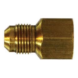 10229 Adapter, 1/4 in Male Flared x 1/4 in FNPTF, Brass (5 Pack)