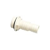 Schlauchtülle abgestuft | Außengewinde mit O-Ring | weiß | R 11/2 Zoll x Ø 38 / 32 mm