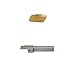 Accusize Industrial Tools 3/8'' x 1/2'' Heavy Duty Indexable Grooving/Parting Holder with 11 Gtn-2 Tin Coated Carbide Inserts, 2415-5022INS