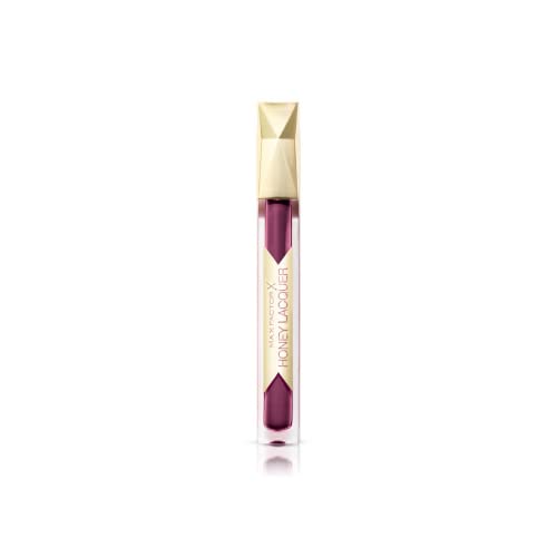 3 x Max Factor Colour Elixir Honey Lacquer Lip Gloss, Plump, Natural Look 3.8ml - 40 Regal Burgandy