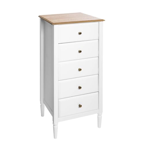 Atmosphera ATM-166603 Sinfonier Efecto Madera Solen – L. 48 cm. Altura: 108 cm, Color Blanco, ingeniería, cm