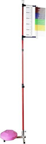 Entrenador de salto vertical para adultos, altura ajustable de 4 a 11 pies, soporte telescópico, herramienta de medición precisa, acero inoxidable para entrenamiento de baloncesto y voleibol