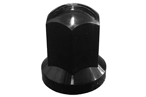 KRAM TRUCK 100x Tapas de tuercas de rueda largas de plástico para camiones y remolques Ancho de llave 32 mm Resistente a los arañazos para MAN DAF Scania Mercedes Camiones Remolques Negro